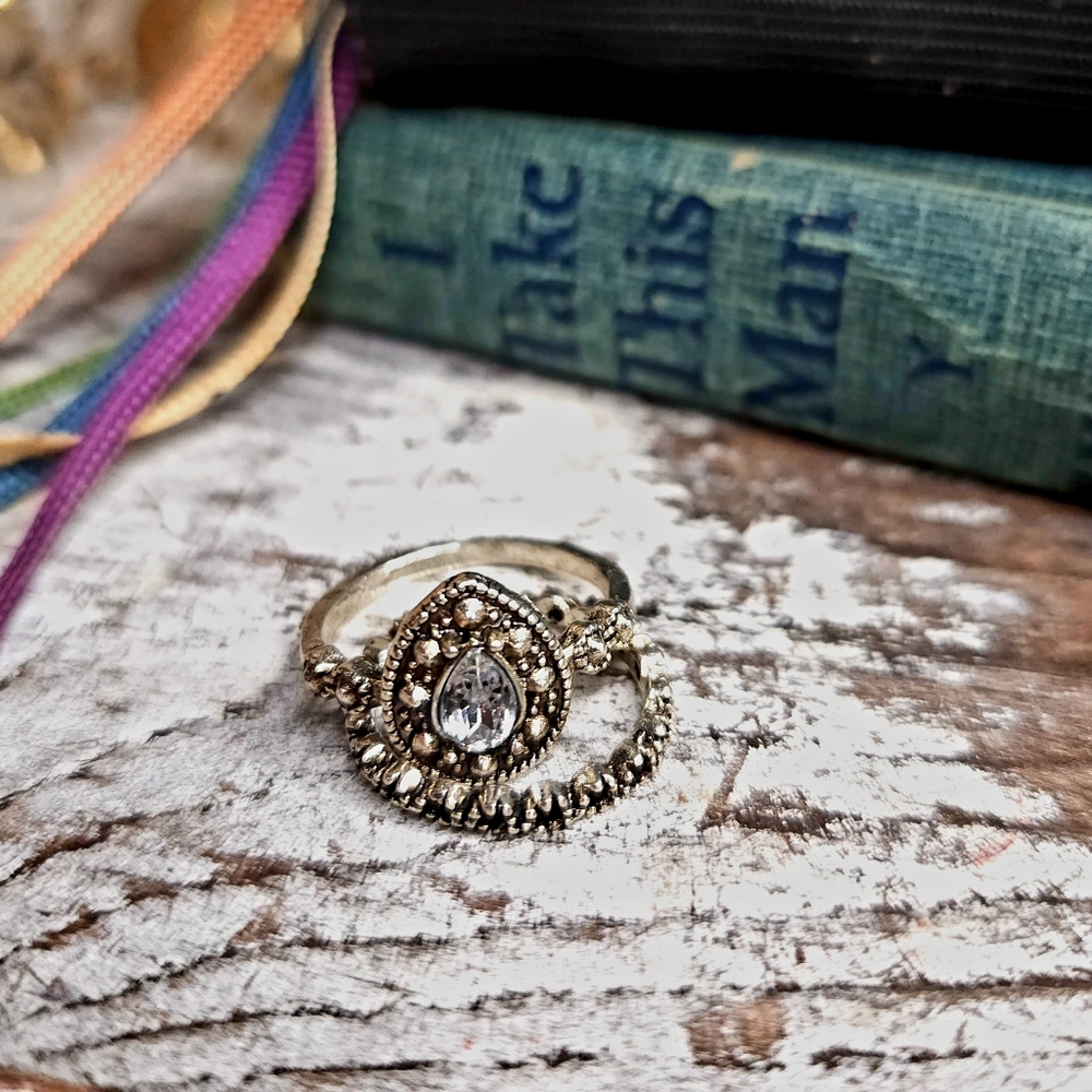 Delightfully dainty, these rings are perfect for everyday wear. SILVER PLATED!